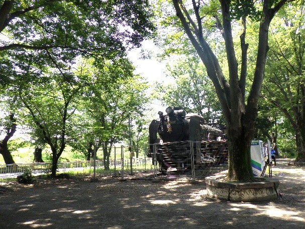 熊谷市荒川公園 蒸気機関車